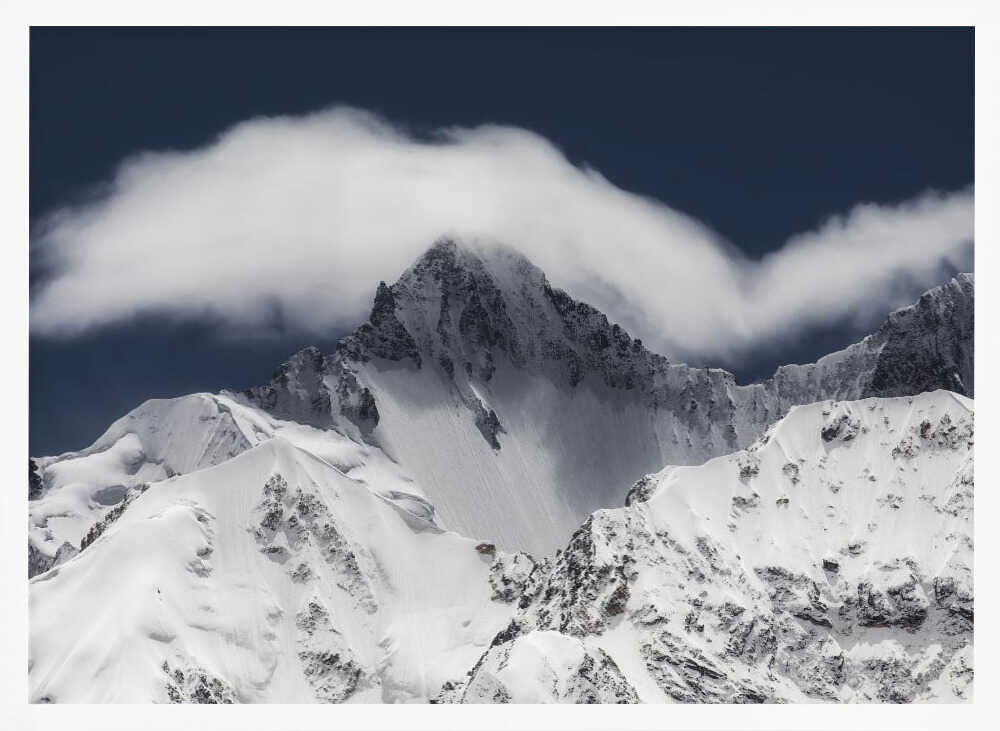 Majestic Mountain Clouds Art Print UK — Dark Moody Calm Wall Art — Living Room — Wall It All Prints