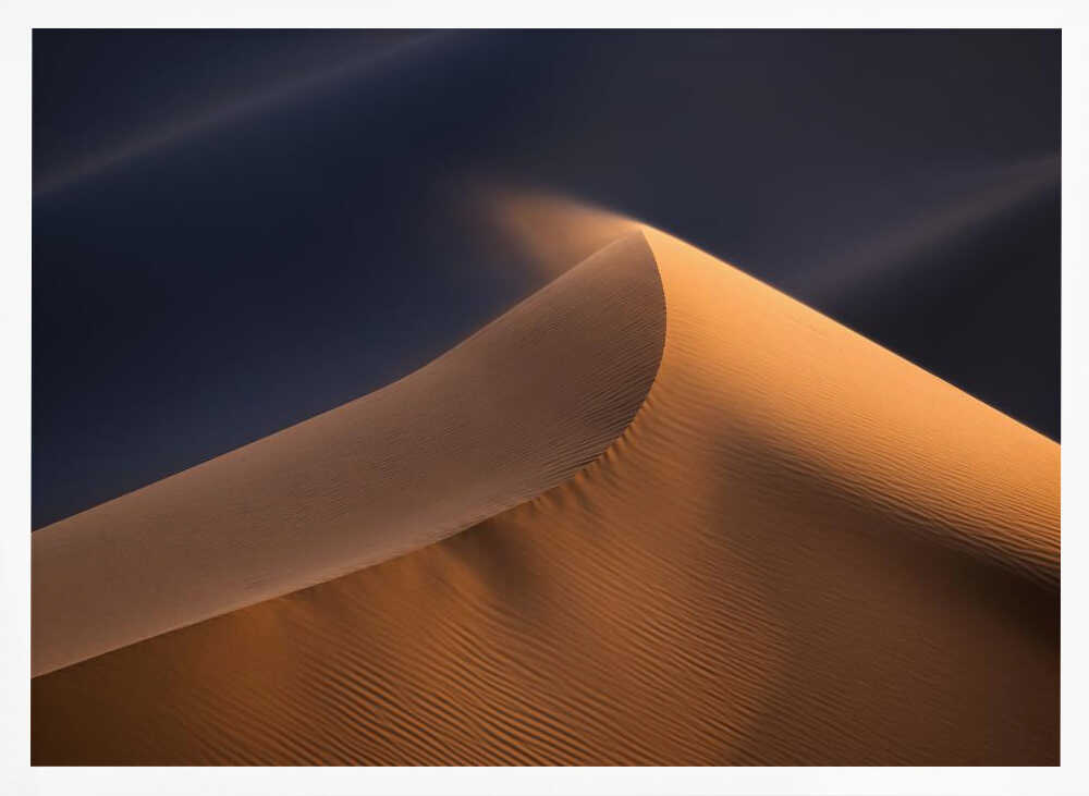 Golden Desert Dune Art Print UK — Abstract Calm Wall Art — Office — Wall It All Prints