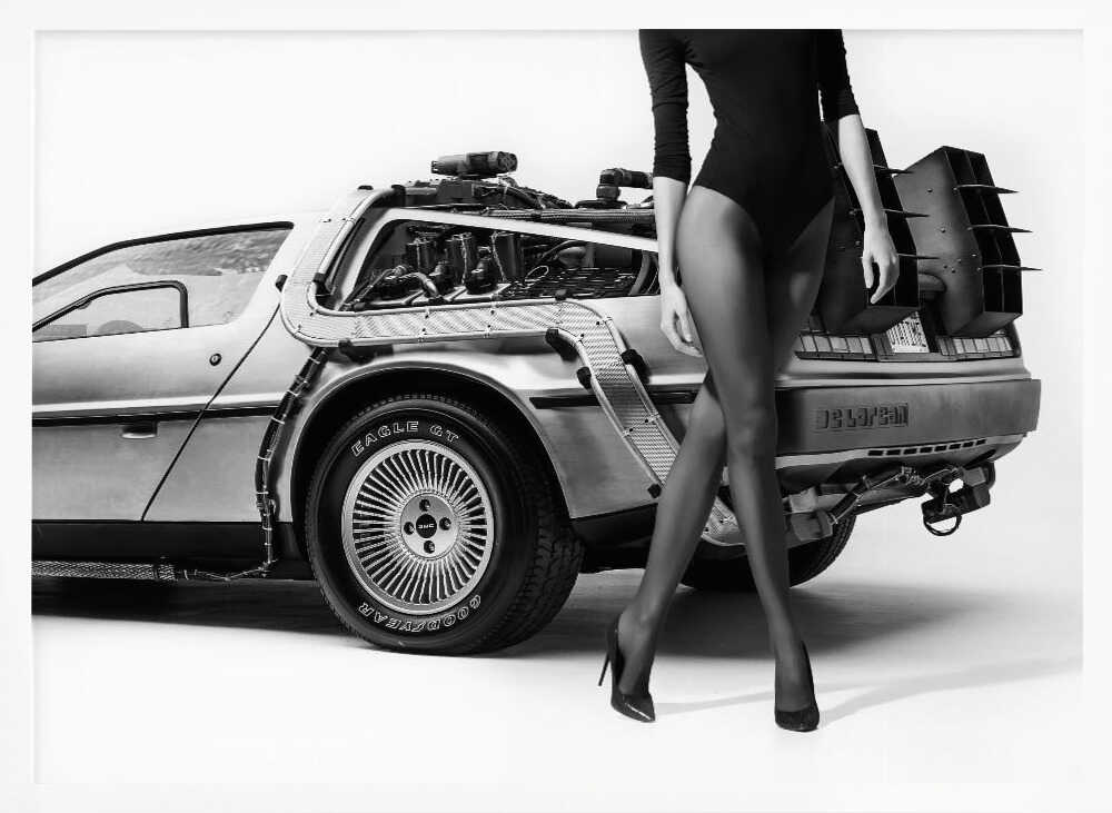 Elegant Time Machine Art Print UK — Portrait Vibrant Wall Art — Living Room — Wall It All Prints