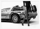 Elegant Time Machine Art Print UK — Portrait Vibrant Wall Art — Living Room — Wall It All Prints