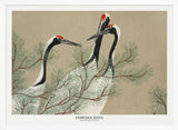 Cranes From Momoyogusa Art Print UK — Japanese Vibrant Wall Art — Living Room — Wall It All Prints