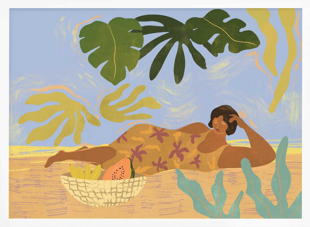 Lazyday Art Print UK — Botanical Vibrant Wall Art — Kitchen — Wall It All Prints