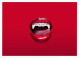 Red Vampire Lips Braces
