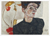 Egon Schiele's Self Portrait With Physalis 1912
