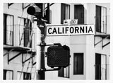 California Street Sign Art Print UK — City Dark Wall Art — Office — Wall It All Prints