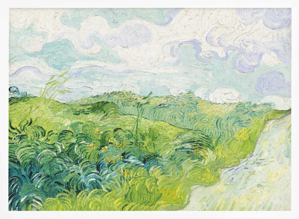 Green Wheat Fields, Auvers (1890) By Vincent Van Gogh
