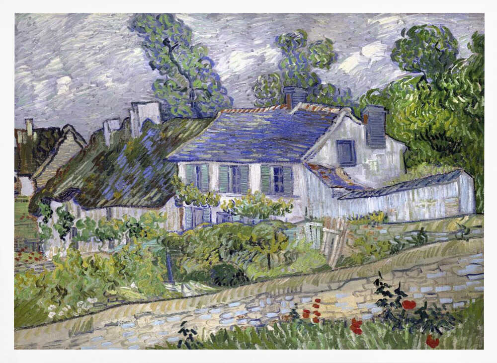 Vincent Van Gogh's Houses At Auvers (1890) Famous