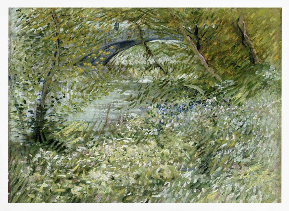 Vincent Van Gogh's River Bank In Springtime (1887)