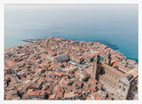 Sicilian Coastal Town Art Print UK — Landscape Vibrant Wall Art — Living Room — Wall It All Prints