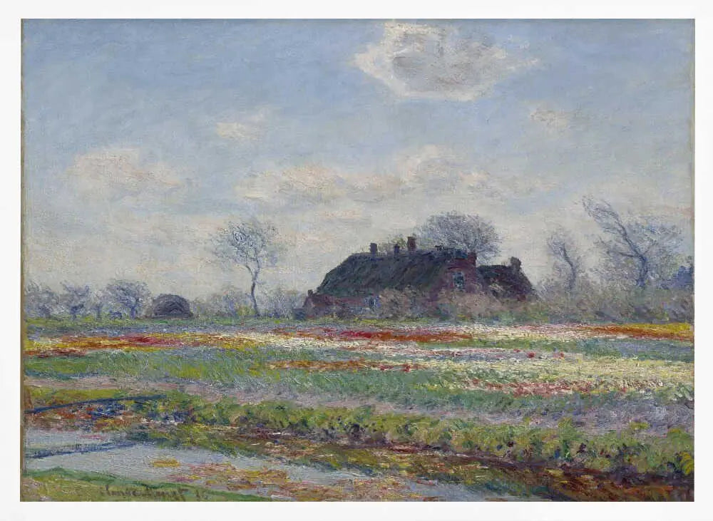 Claude Monet's Tulip Fields At Sassenheim, (1886) Claude Monet
