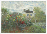 The Artist's Garden In Argenteuil, a Corner of the Garden With Dahlias (1873) Claude Monet