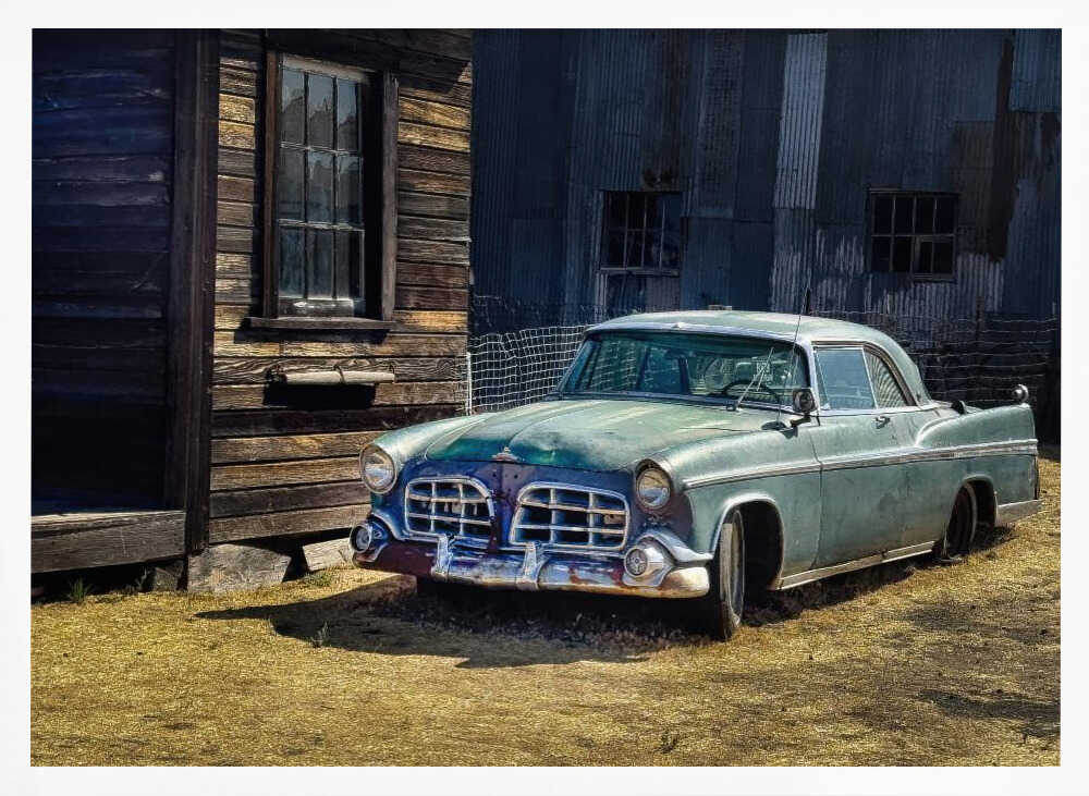 Abandoned Classic Car Art Print UK — Vintage Fresh Wall Art — Living Room — Wall It All Prints