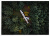 Abandoned Plane in Forest Art Print UK — Landscape Vibrant Wall Art — Living Room — Wall It All Prints