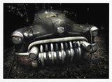 Forgotten Vintage Car Art Print UK — Dark Moody Dark Wall Art — Living Room — Wall It All Prints