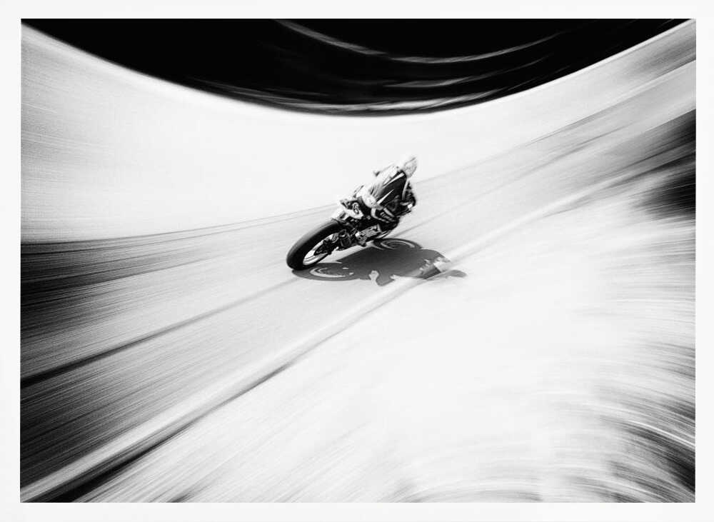 Motorcycle Speed Blur Art Print UK — Automotive Dark Wall Art — Living Room — Wall It All Prints