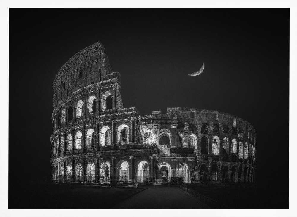 Colosseum Night Moon Nichole Chen