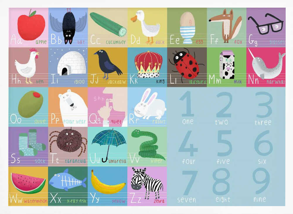 Colorful Kids Alphabet Learning