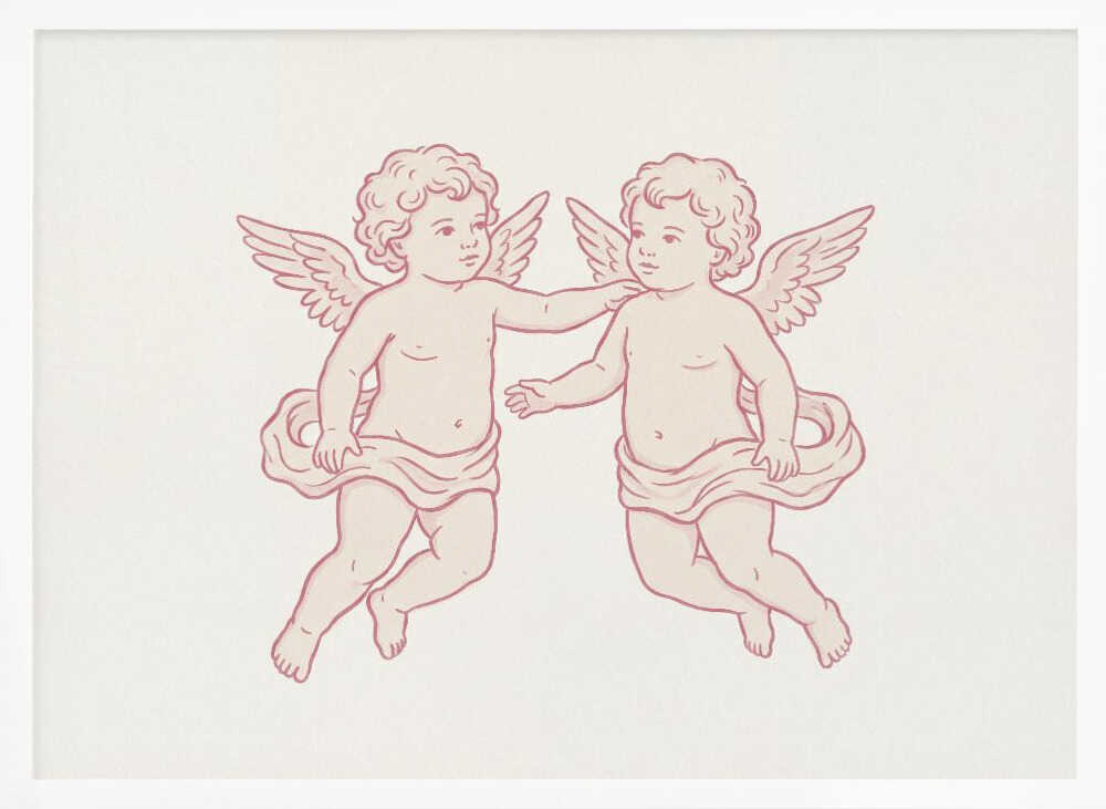 Delicate Pink Cherubs Andreas Magnusson