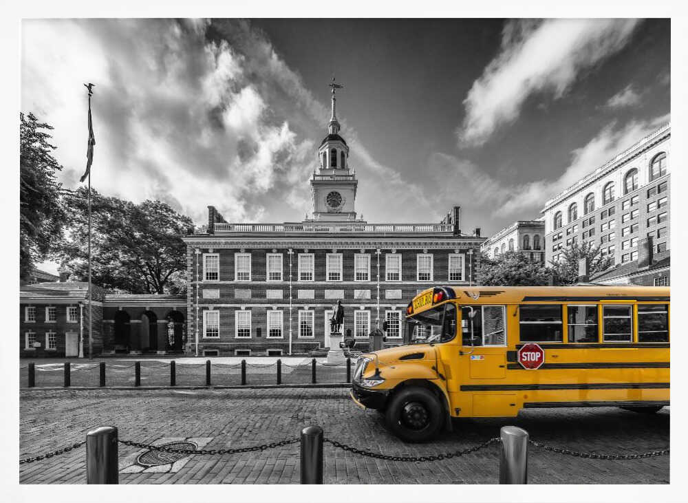 School Bus at Independence Hall Melanie Viola