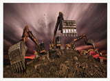 Industrial Excavators Sunset