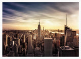 Golden New York Skyline