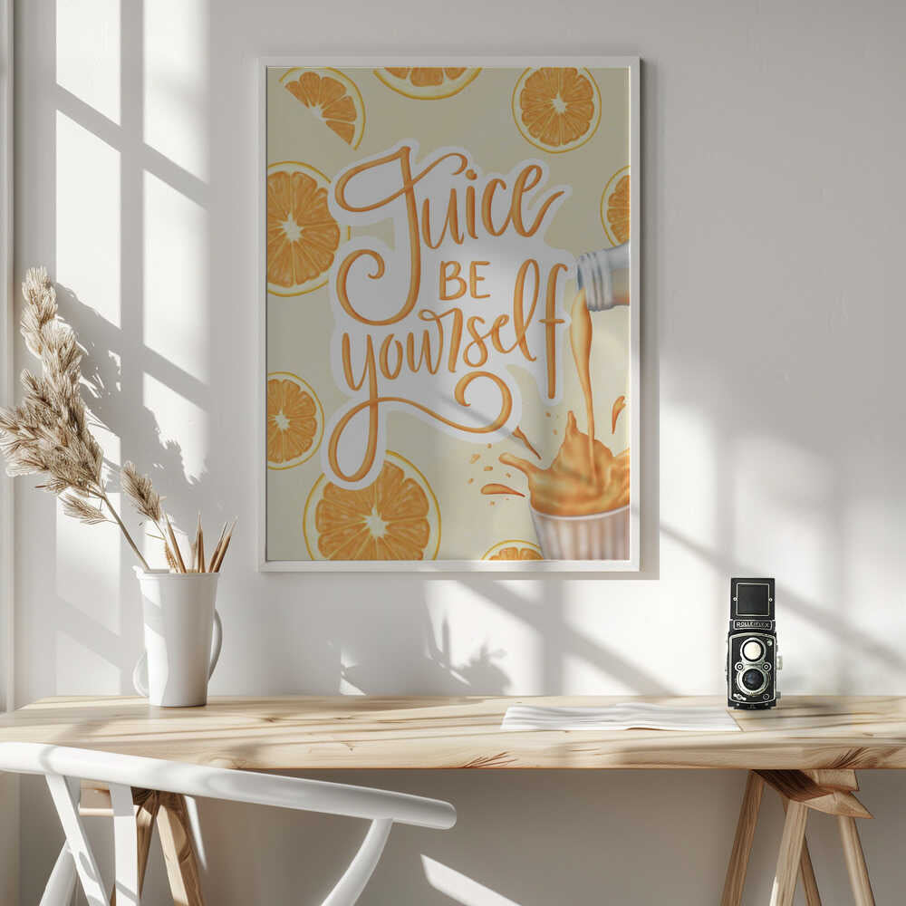 Juice Be Yourself Art Print UK — Abstract Vibrant Wall Art — Kitchen — Wall It All Prints