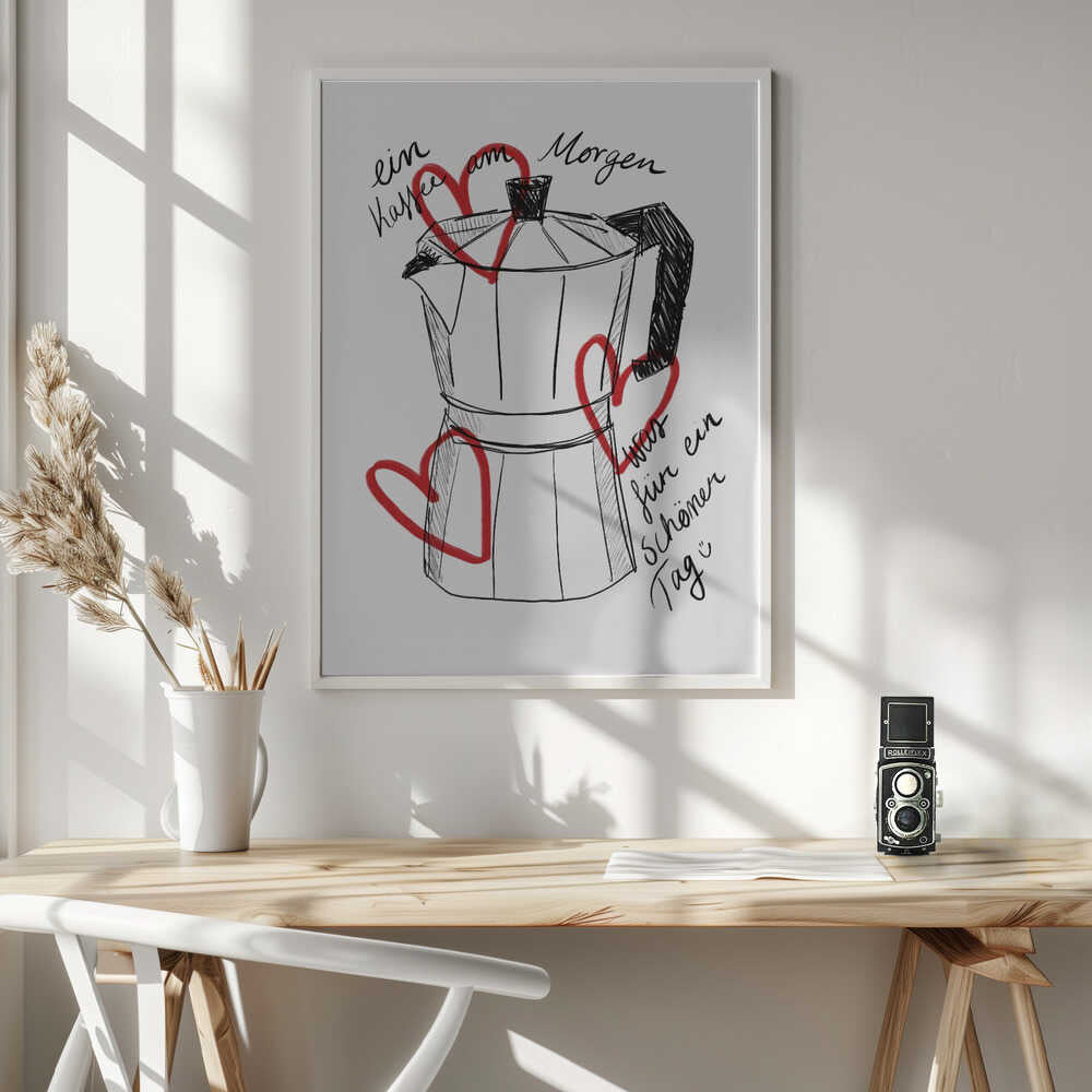 Morning Brew Art Print UK — Abstract Vibrant Wall Art — Kitchen — Wall It All Prints