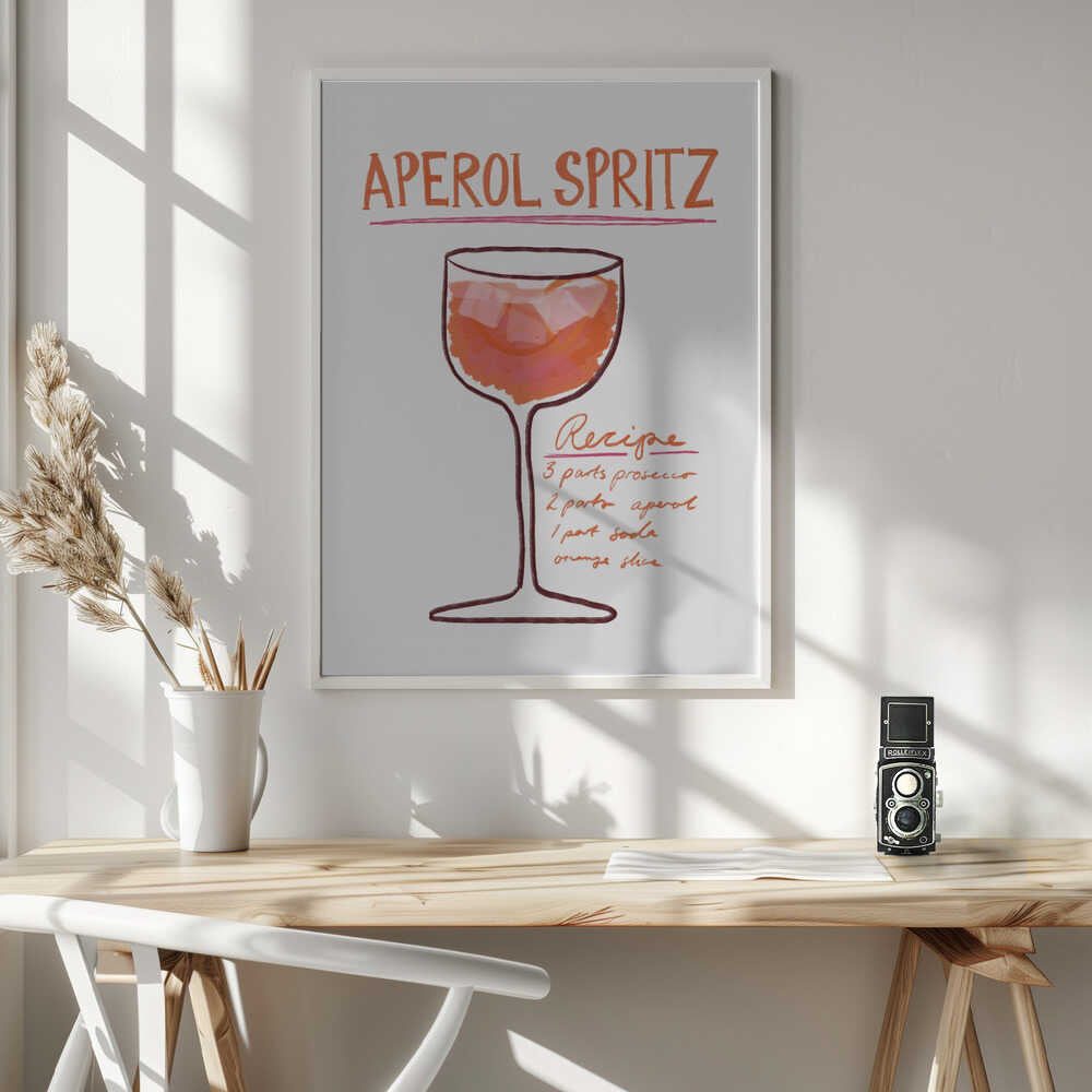 Spritz Recipe Delight Art Print UK — Abstract Vibrant Wall Art — Kitchen — Wall It All Prints