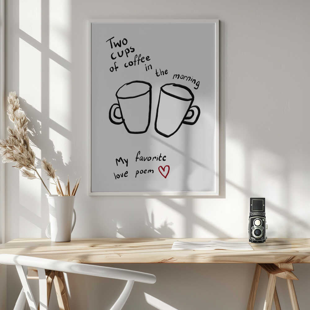Morning Love Brew Art Print UK — Abstract Vibrant Wall Art — Kitchen — Wall It All Prints