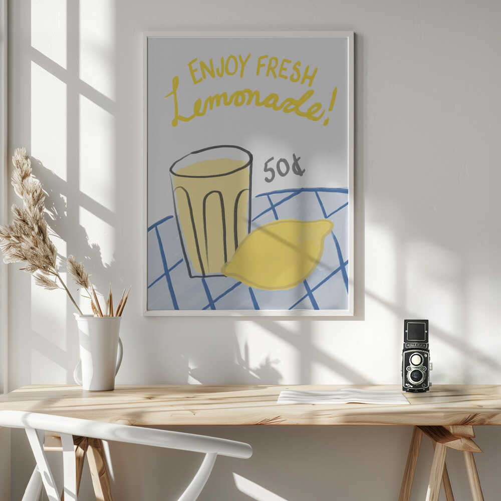 Refreshing Sip Deal Art Print UK — Abstract Vibrant Wall Art — Kitchen — Wall It All Prints