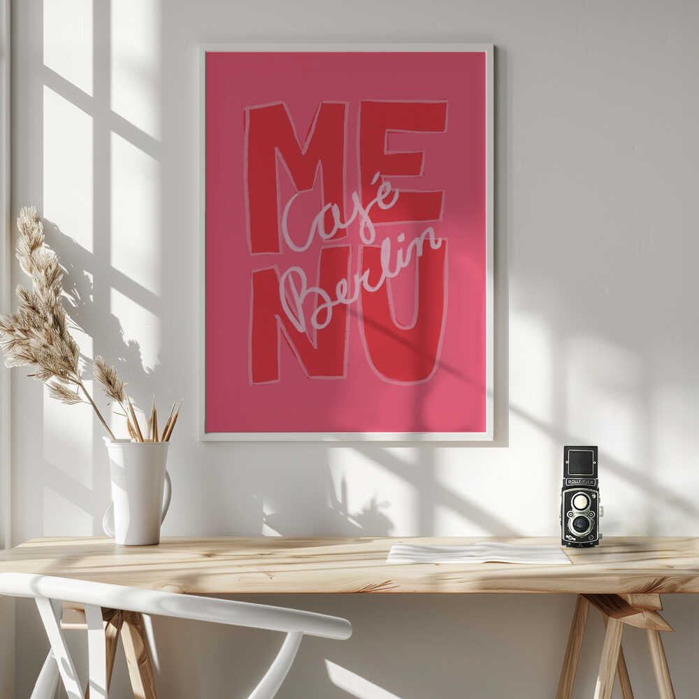 Café Berlin Vibes Art Print UK — Vintage Vibrant Wall Art — Living Room — Wall It All Prints