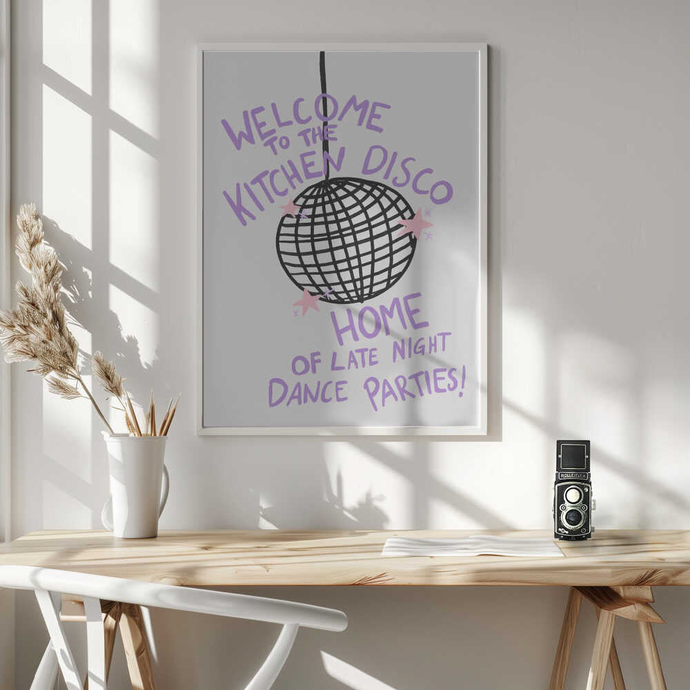 Kitchen Disco Vibes Art Print UK — Abstract Vibrant Wall Art — Kitchen — Wall It All Prints