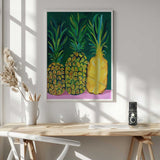 Vibrant Tropical Pineapples