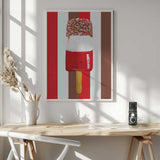 Layered Popsicle With Sprinkles