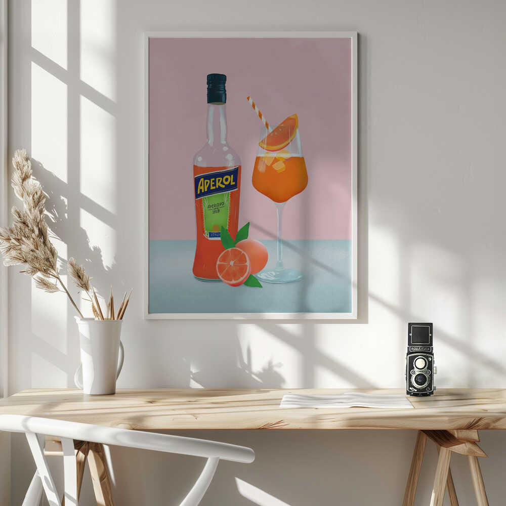 Aperol Spritz Art Print UK — Japanese Fresh Wall Art — Kitchen — Wall It All Prints