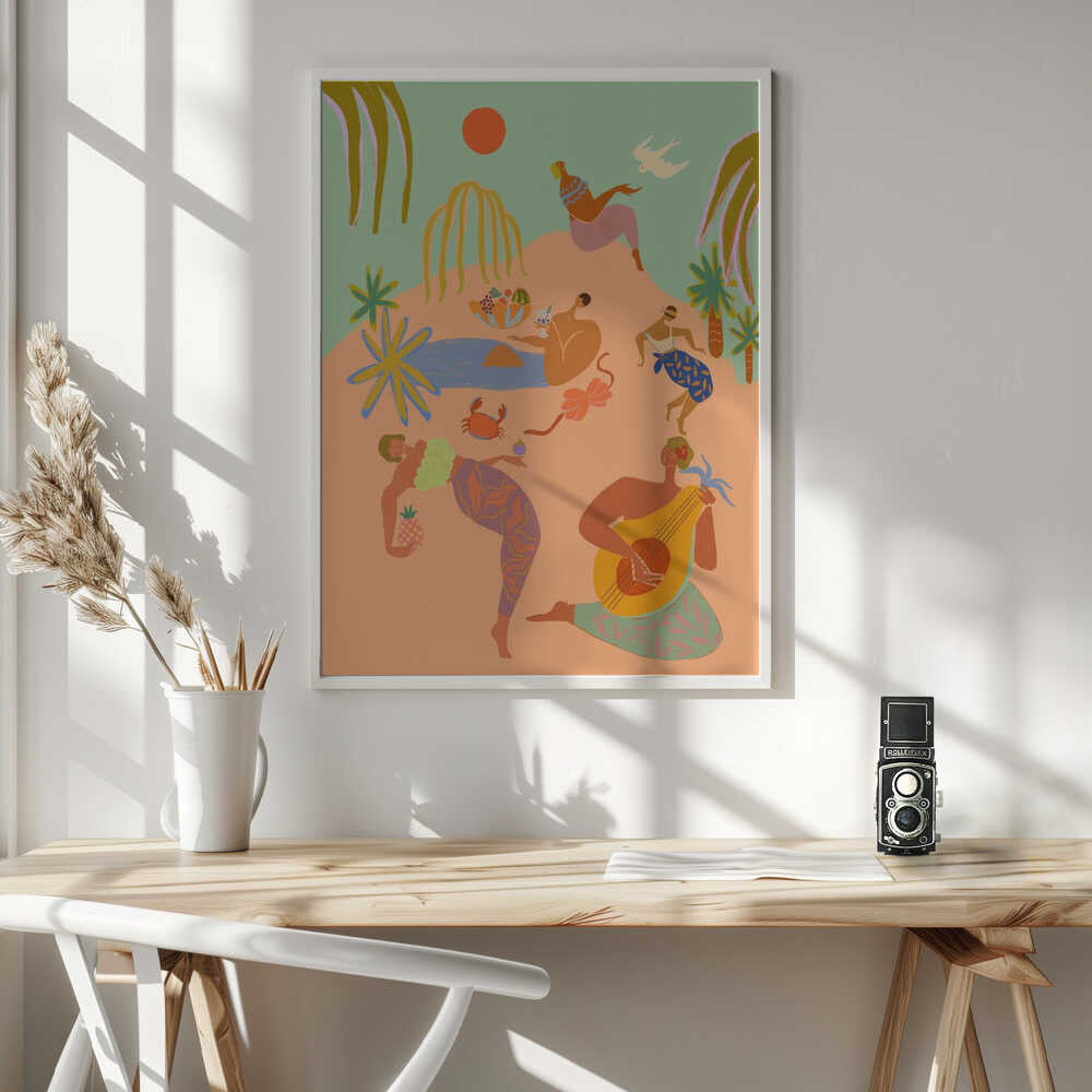 Vacation Art Print UK — Landscape Vibrant Wall Art — Kitchen — Wall It All Prints