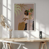 Waiting Art Print UK — Botanical Vibrant Wall Art — Living Room — Wall It All Prints