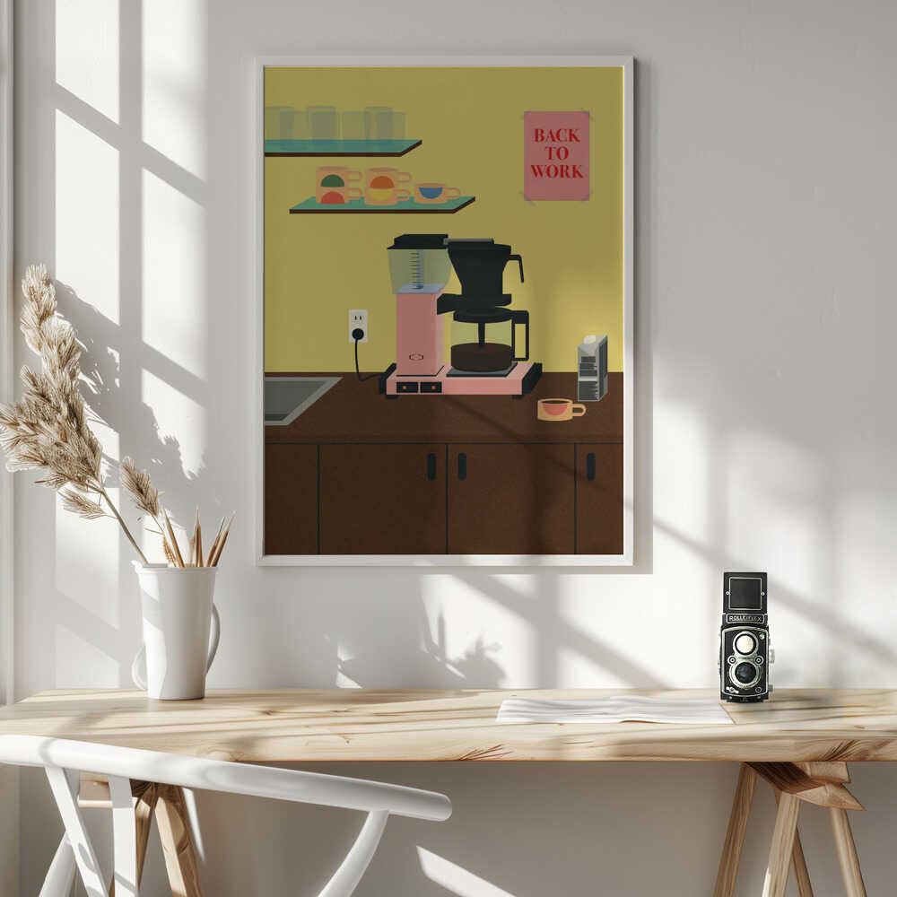 Back To Work Art Print UK — Food Vibrant Wall Art — Kitchen — Wall It All Prints