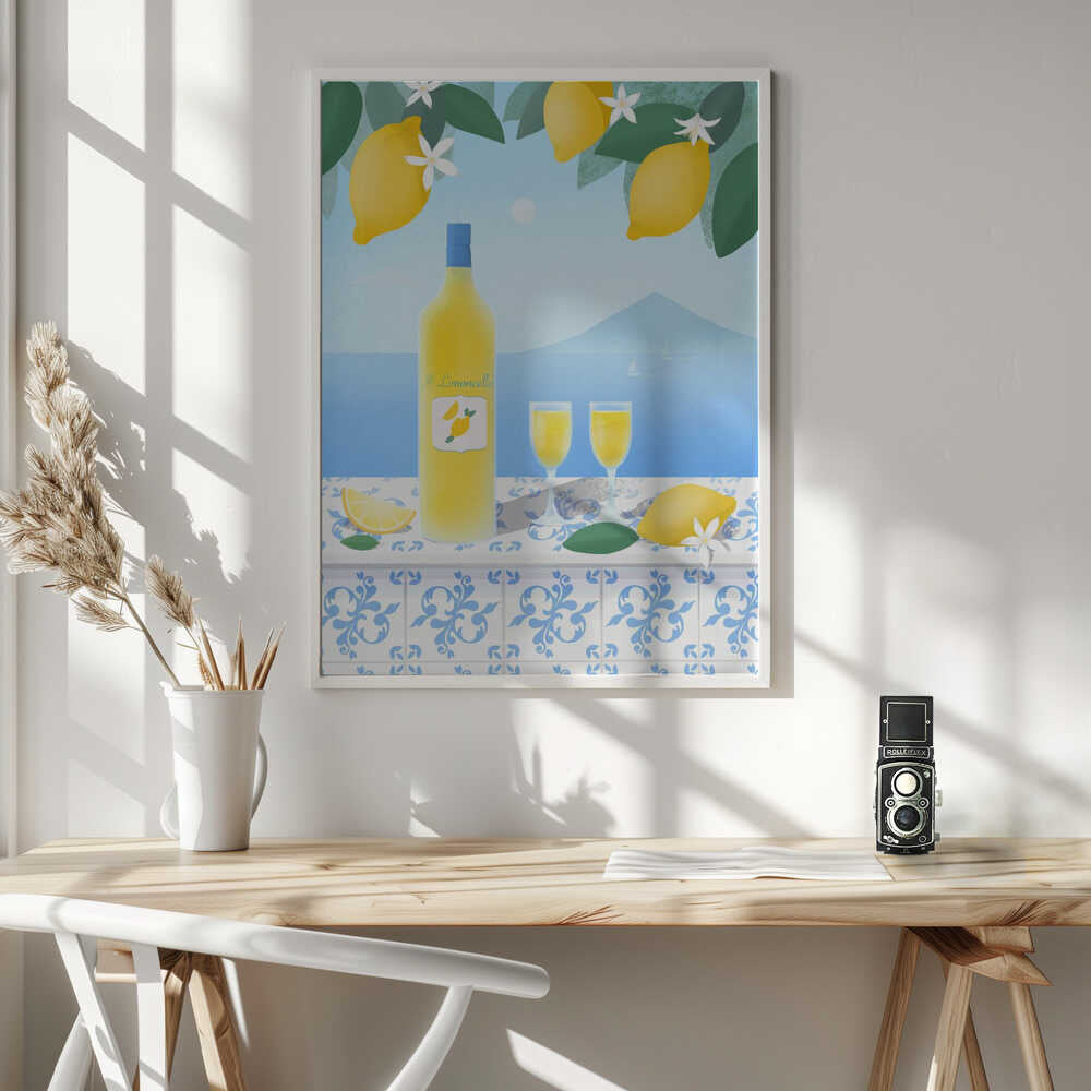 Limoncello Art Print UK — Botanical Vibrant Wall Art — Kitchen — Wall It All Prints