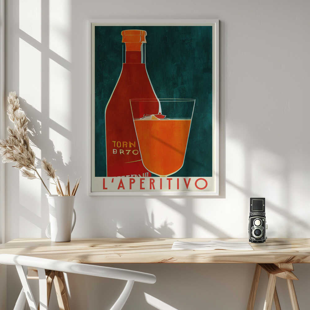 Vintage Italian Aperitivo Art Print UK — Food Vibrant Wall Art — Kitchen — Wall It All Prints