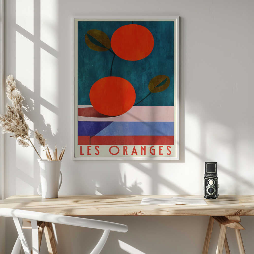 Vibrant Orange Still Life Art Print UK — Food Vibrant Wall Art — Kitchen — Wall It All Prints