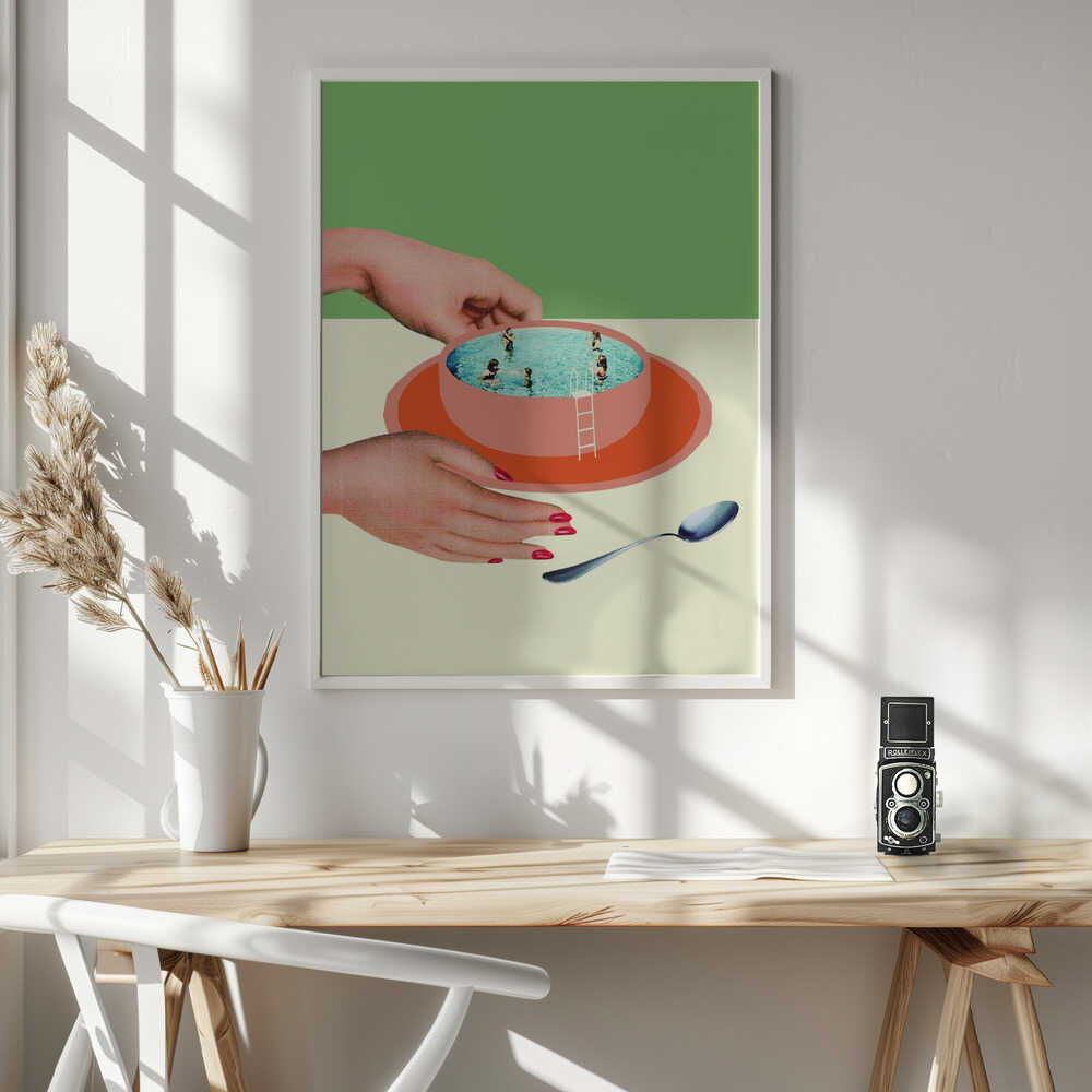 Surreal Pool in a Bowl Art Print UK — Food Fresh Wall Art — Kitchen — Wall It All Prints