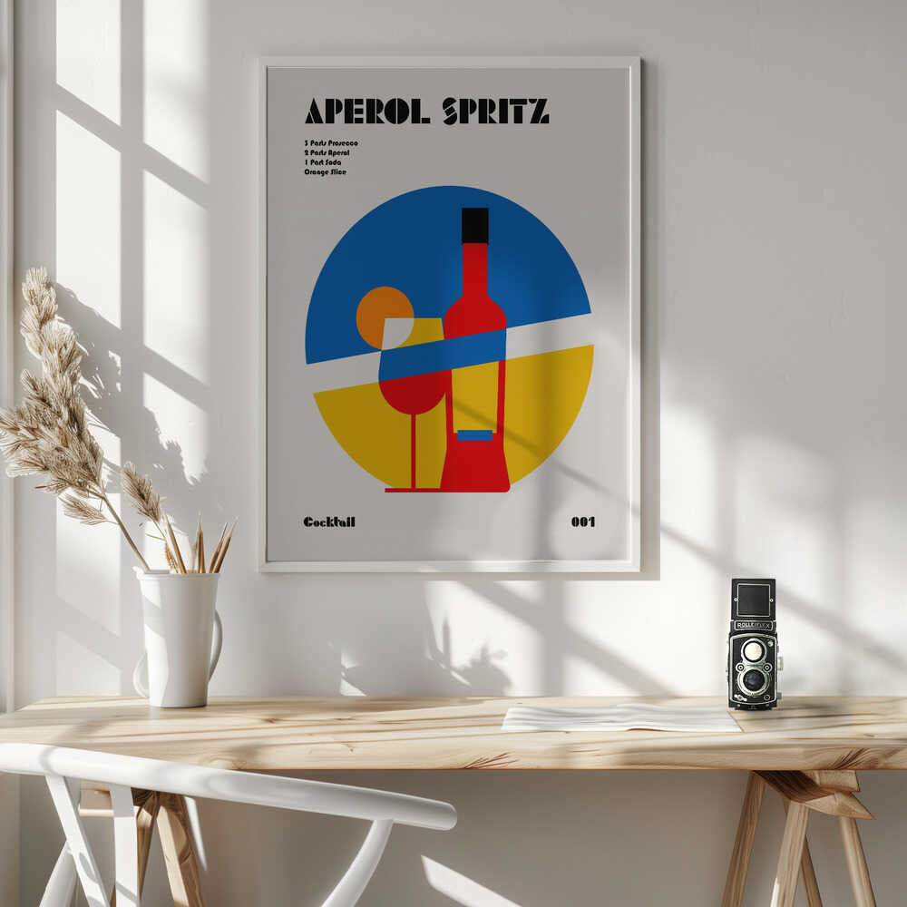 Bold Geometric Cocktail Recipe Art Print UK — Japanese Vibrant Wall Art — Kitchen — Wall It All Prints