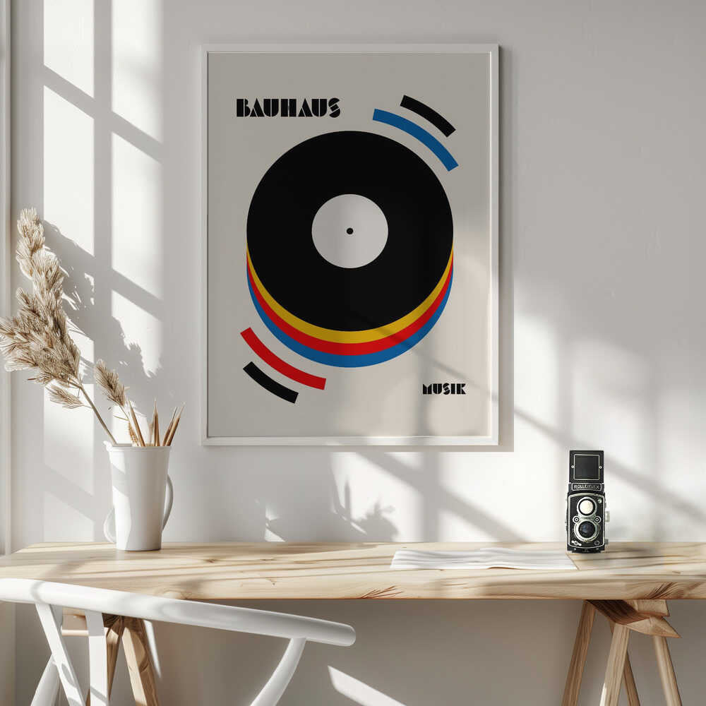 Abstract Music Vinyl Art Print UK — Abstract Vibrant Wall Art — Living Room — Wall It All Prints