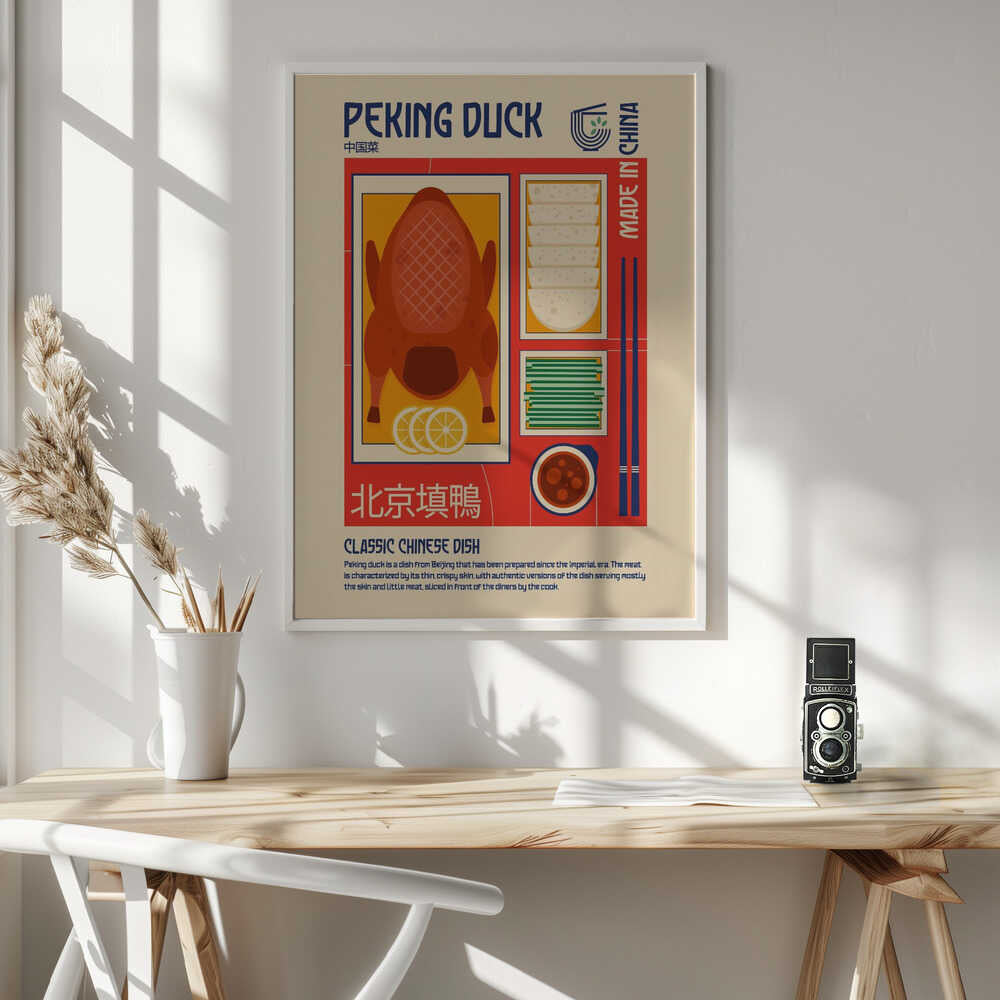Classic Peking Duck Art Print UK — Japanese Vibrant Wall Art — Kitchen — Wall It All Prints