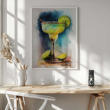Vibrant Watercolor Margarita