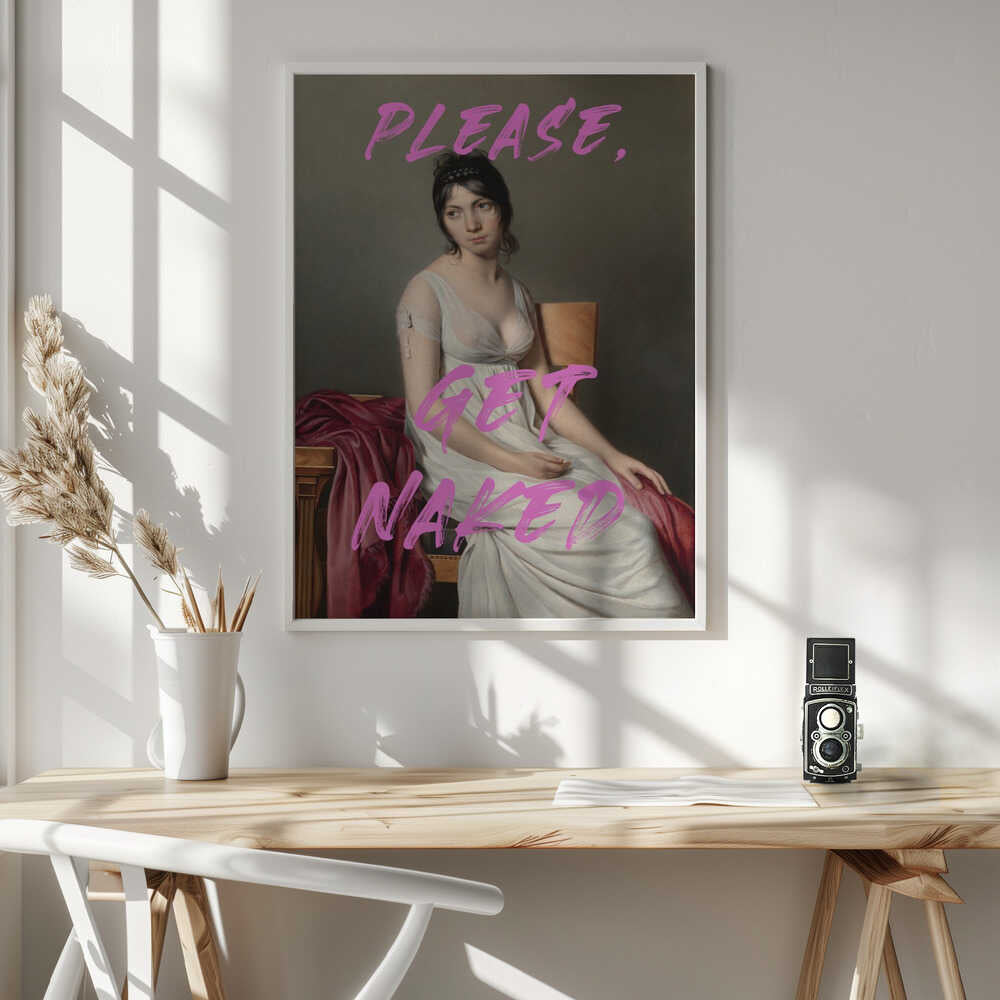 Sassy Classical Portrait Art Print UK — Abstract Vibrant Wall Art — Bathroom — Wall It All Prints