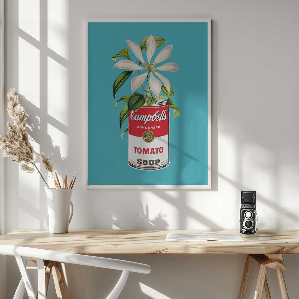 Campbells and Flowers Art Print UK — Botanical Vibrant Wall Art — Kitchen — Wall It All Prints