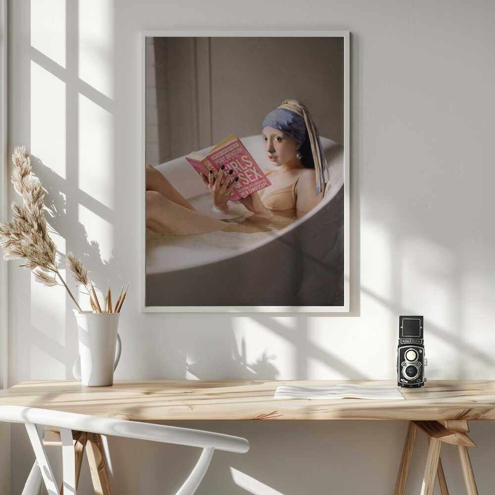 Chillin Time Art Print UK — Portrait Vibrant Wall Art — Bathroom — Wall It All Prints