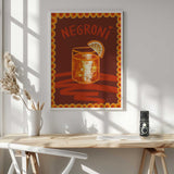 Classic Negroni Cocktail Art Print UK — Food Calm Wall Art — Kitchen — Wall It All Prints